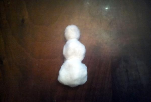 om de zăpadă de vată