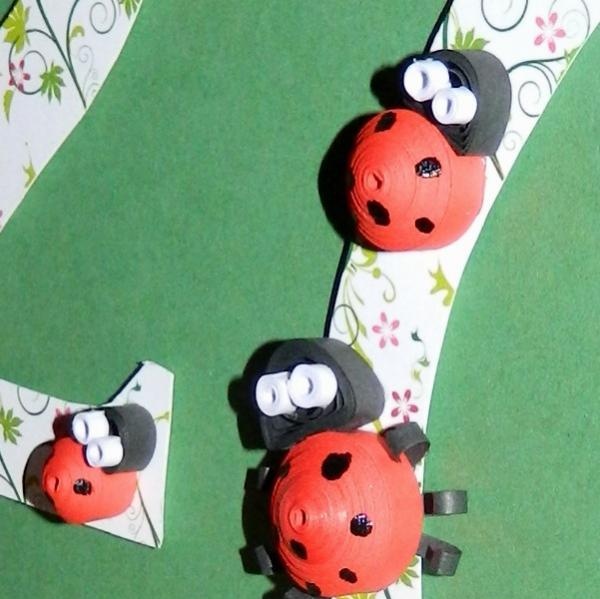 ladybugs postcard