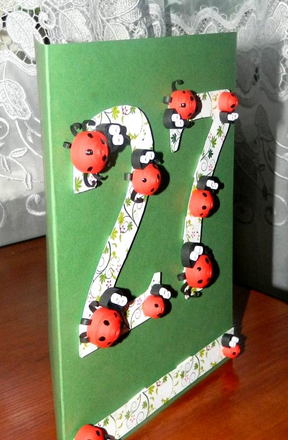 ladybugs postcard