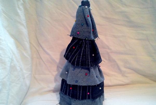 denim Christmas tree