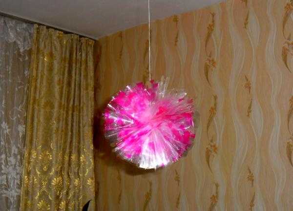 Volumetric ball made of wrapping paper