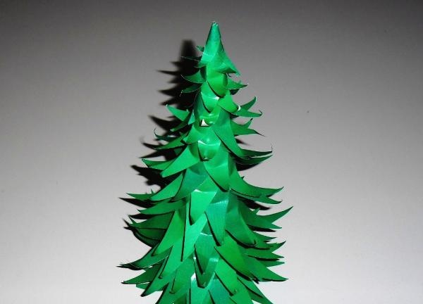 Sapin de Noël en papier moelleux