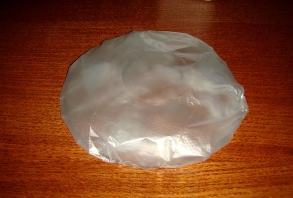 wrap in plastic bag