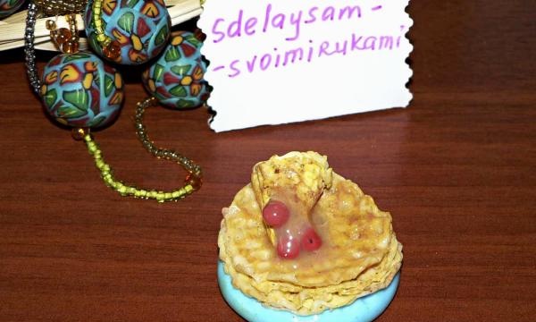 Pfannkuchen aus Fimo