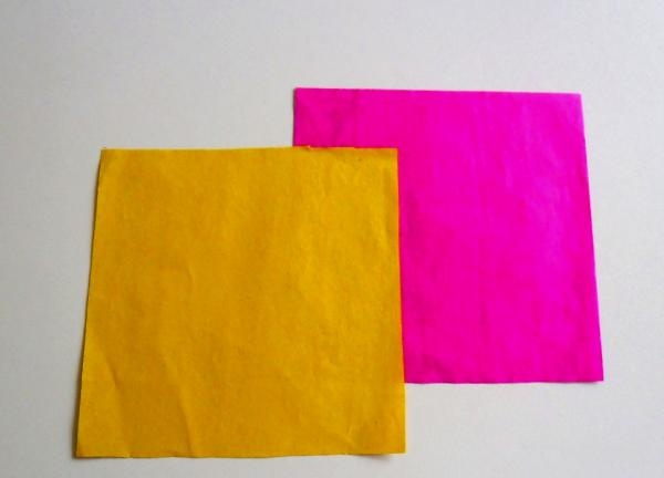 renkli kağıt karanfil