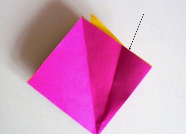 colored paper carnation