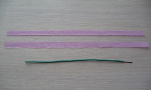 Strip one end of the wire