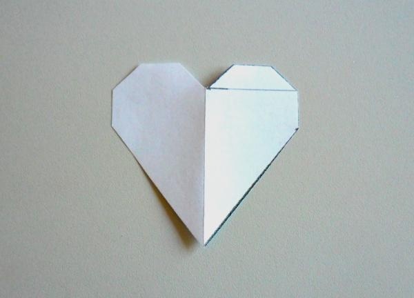 dárková krabička ve tvaru srdce