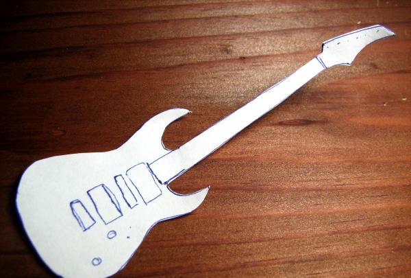 elektrische gitaar van polymeerklei
