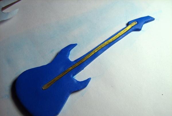 polymer clay electric guitar