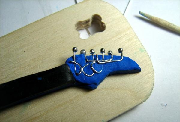 polymer clay electric guitar