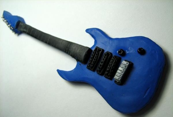 polimer agyag elektromos gitár