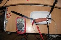 We fry sausages using electric current.