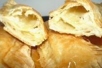 Cheese puffs made from ready-made puff pastry