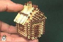 สร้างบ้านจากไม้ขีด