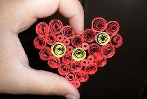 Heart from Quilling