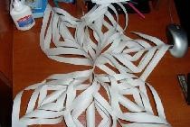 Volumetric miracle paper snowflakes