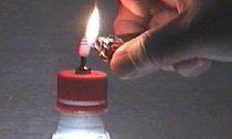 Removing flammable gas from water