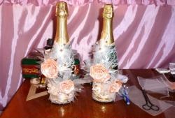 DIY bryllup champagne