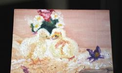 Master class sa pagpipinta ng oil painting na "Chicks"