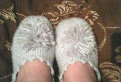 Indoor slippers with felt soles