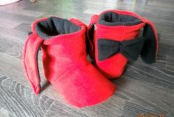 Sewing home slippers and boots