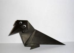 How to make a paper crow