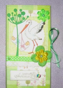 Envelope for a newborn boy