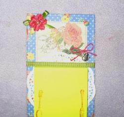 Organizer for scrapbooking notes