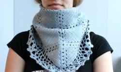 Elegant crochet scarf