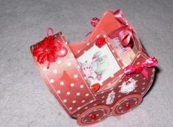 Stroller with a surprise for a newborn girl