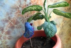 Vogel van geluk - decoratie voor kamerplanten