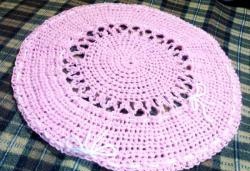 Round rug – cape “Strawberry marshmallows”