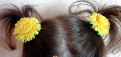 Hair clip na "Dandelions"