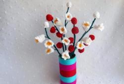 Fleurs décoratives au crochet