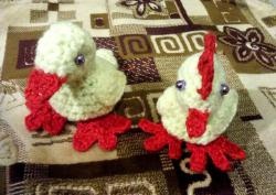 Pollo y patito a crochet