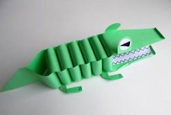 Crocodile en papier