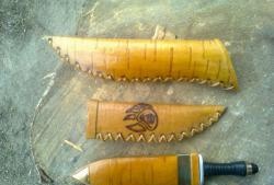 Torbica za nož od brezove kore