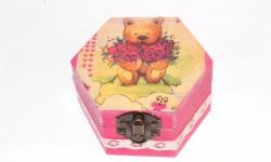 Box with a teddy bear