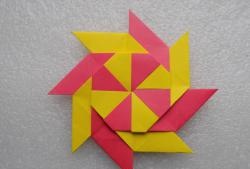 Transformable paper star