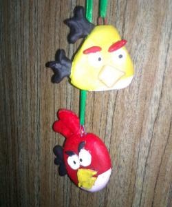 Angry Birds gemaakt van zoutdeeg