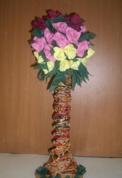 Topiary vyrobené ze zásobníkových trubic