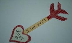 Felicitare de Valentine „Săgeata lui Cupidon”