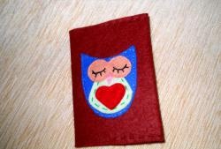 Felt passport cover