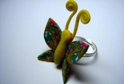 Ring with butterfly