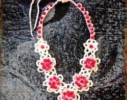 Knitted necklace “Rosary”