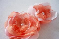 Roses en tissu