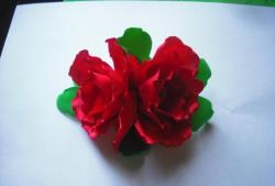 Hairpin “Blooming poppies”