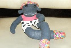 Monkey from children's tights