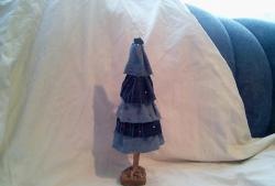 Sapin de Noël créatif en denim